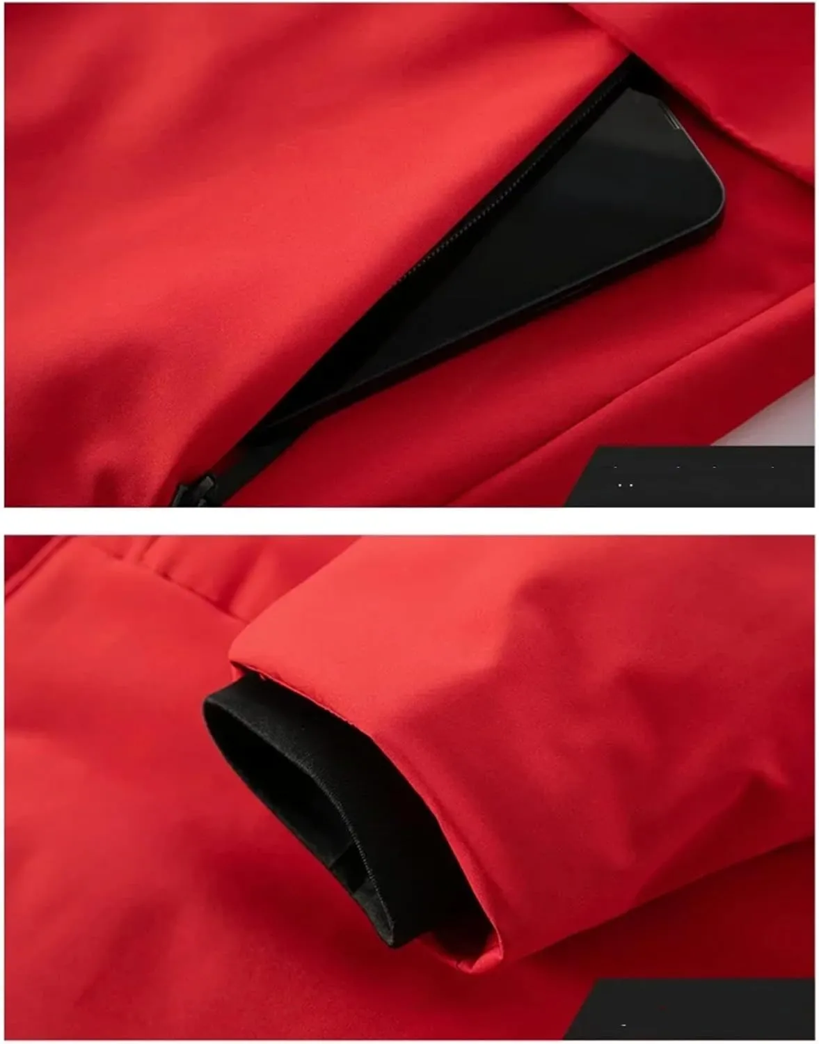 Men's Long Luxury Business Thickened Cotton Warm Parkas Snow Hooded Padded Coat Cold Weather