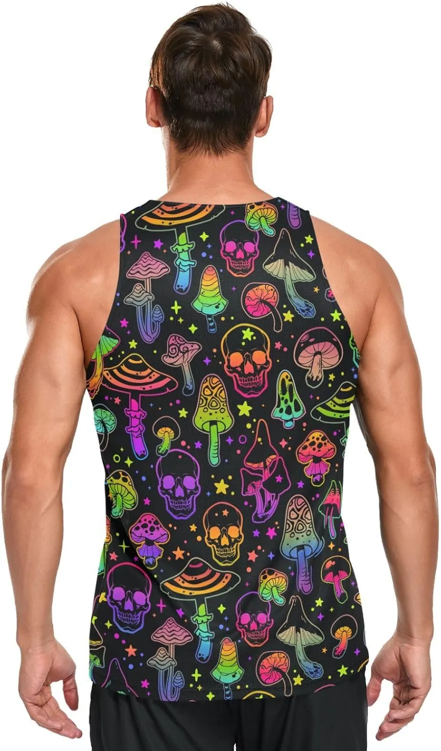 Men's Quick Dry Sports Tank Tops for Gym Athletic Fitness Running Workout Beach Sleeveless Shirts with Pocket