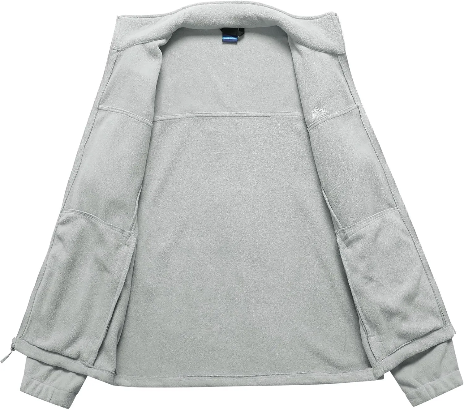 Men's Soft Polar Fleece Jacket with Pockets Lightweight Outdoor Recreation Full Zip Coat