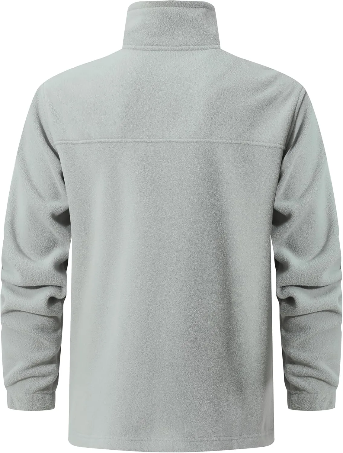 Men's Soft Polar Fleece Jacket with Pockets Lightweight Outdoor Recreation Full Zip Coat