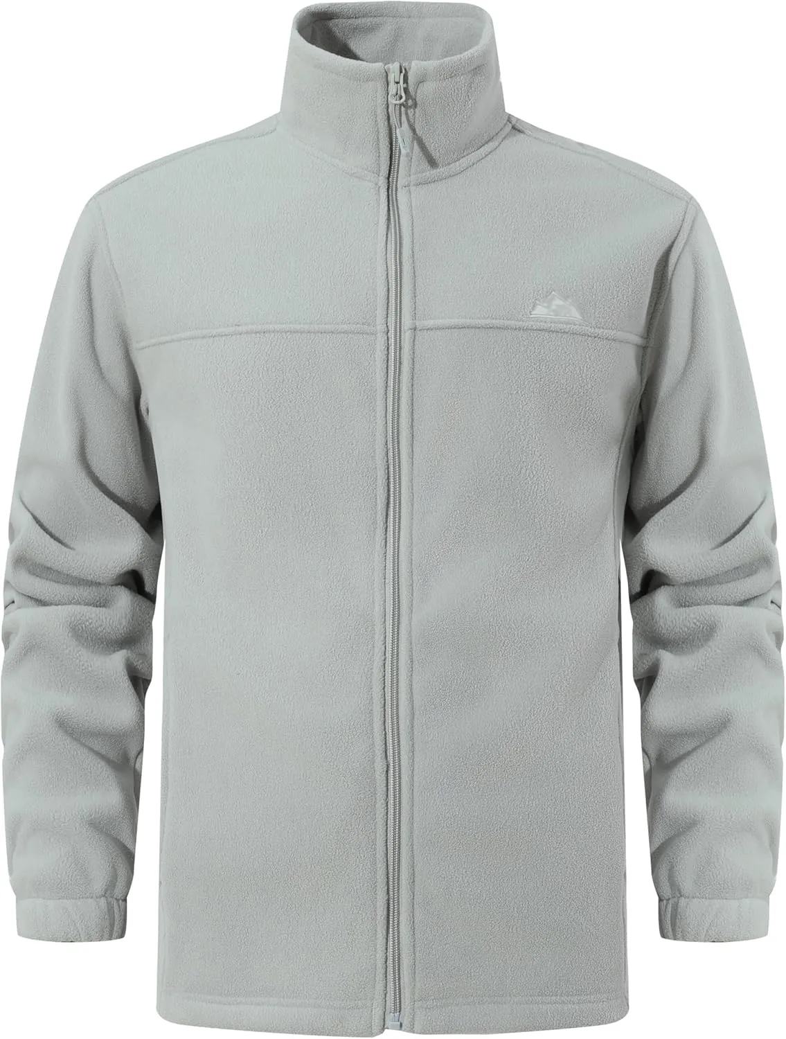 Men's Soft Polar Fleece Jacket with Pockets Lightweight Outdoor Recreation Full Zip Coat