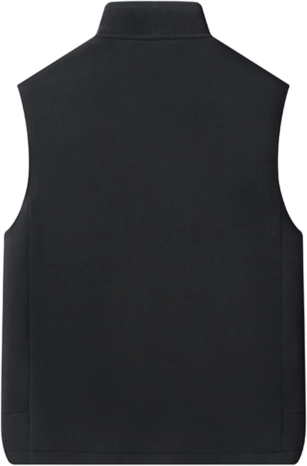 Men's Winter Sherpa Fleece Lined Vest Stand Collar Full Zip Sleeveless Jacket Thick Outwear