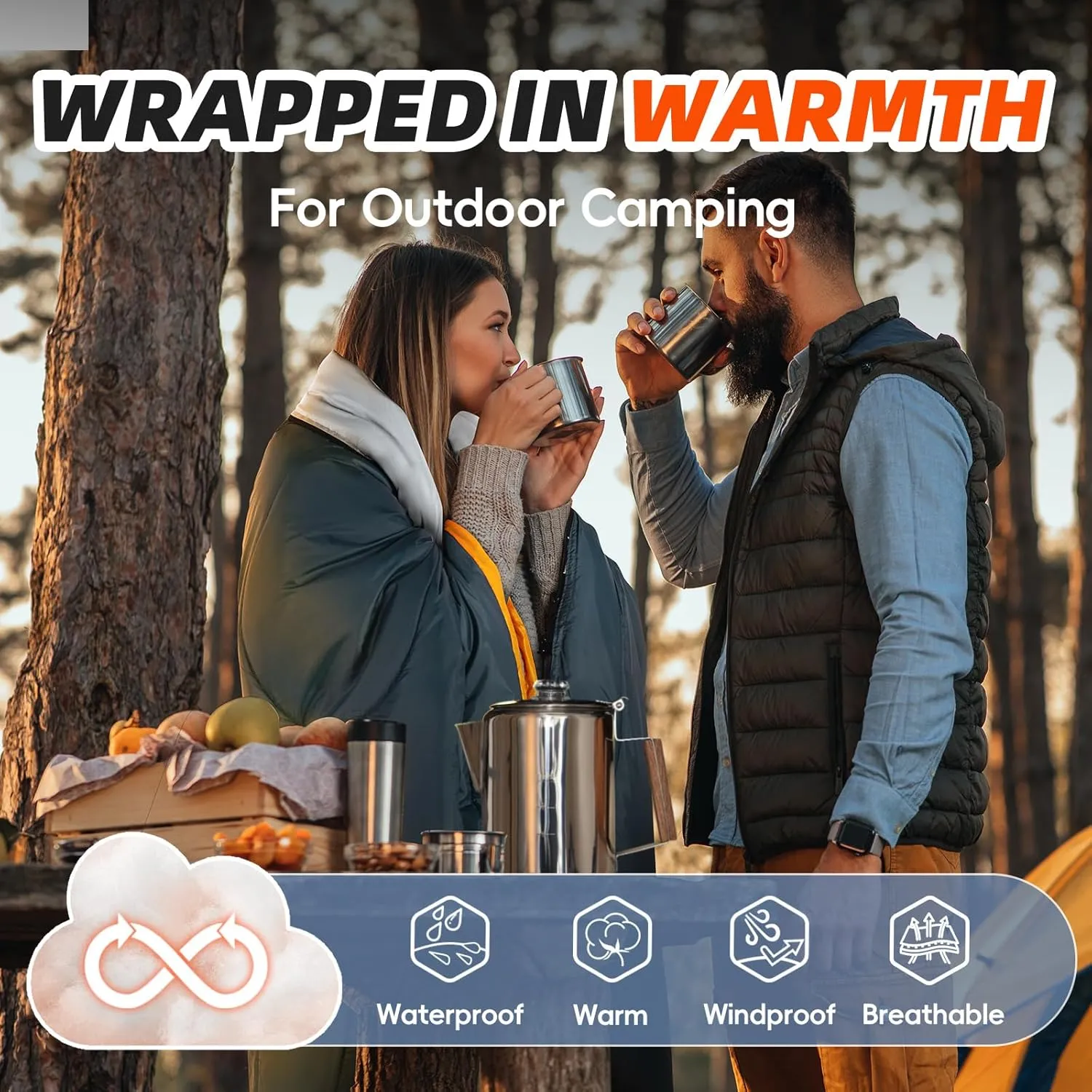 MEREZA Sleeping Bags XL for Adults Cold Weather Mens Large Wide Sleeping Bag for Big and Tall Girls Boys with Compression Sack for Camping Backpacking Warm & Cool Weather