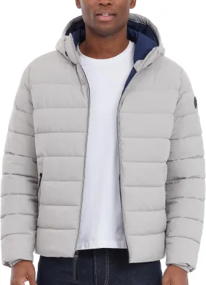 Michael Kors Men's Hooded Puffer Jacket, Rain and Cold Weather Coat