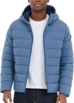 Michael Kors Men's Hooded Puffer Jacket, Rain and Cold Weather Coat