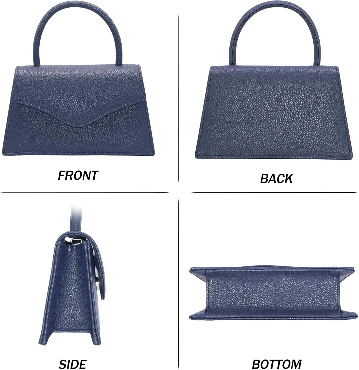 Milisente Women's Evening Bag Bridal Party Clutch Purses Cocktail Prom Handbags with Patent Leather