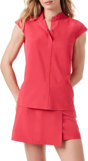 NIC ZOE Women's Tech Stretch Snap Neck Tank