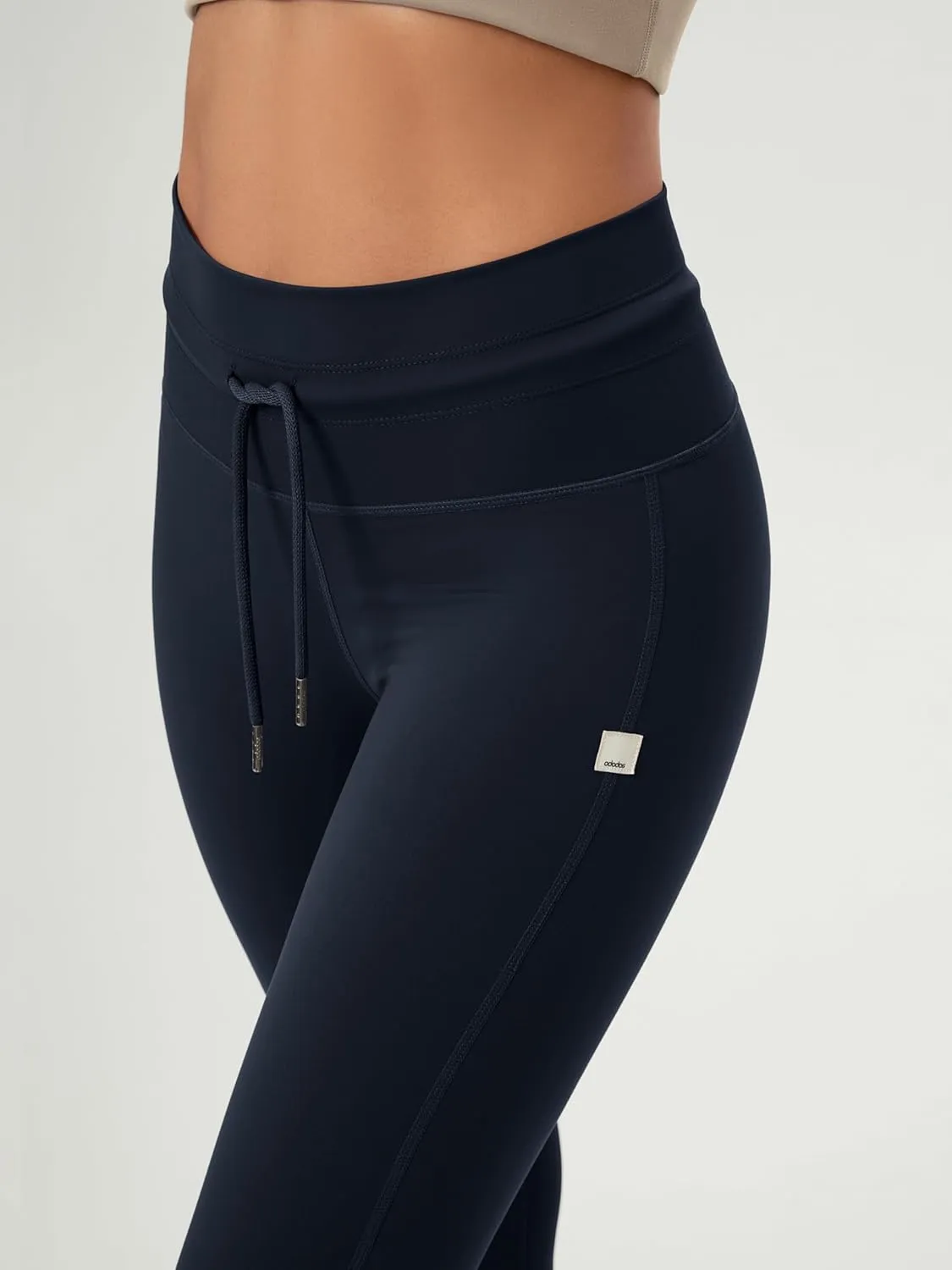 ODODOS Women's Drawstring Tie Daily Leggings 25" / 28" High Waist Workout Yoga Pants