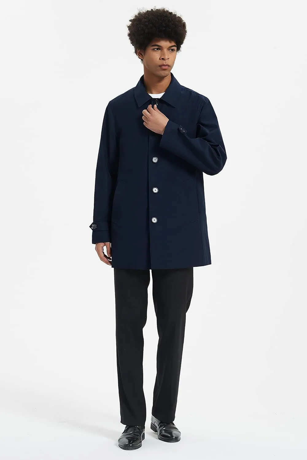 Orolay Men's Trench Coat Outwear with Classic Lapel Welt Pockets Casual Jacket