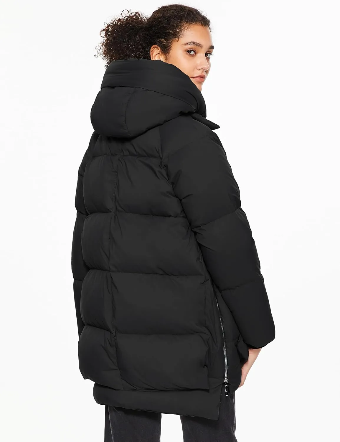 Orolay Women's Winter Puffer Jacket - Fleece Lined Hooded Down Coat Casual Overcoat with Pockets