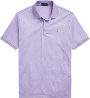 Polo Ralph Lauren Men's Big and Tall Short Sleeve Pima Soft-Touch Polo Shirt (XLT, PurpleHtrSigPny)