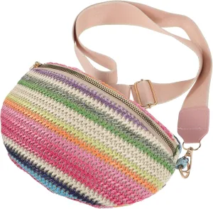 Pp Material Fanny Pack Belt Bag Small Waist Pouch Id Money Holder Fashionable Outdoor Bag Easy Zipper