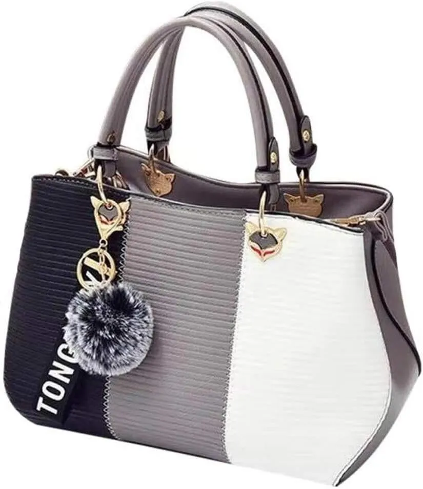 PU Leather Tote Bags for Women Fashionable Handbags Ladies' Purses Crafted From Designed Satchel Shoulder