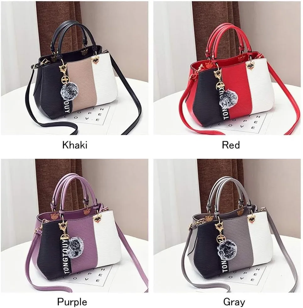 PU Leather Tote Bags for Women Fashionable Handbags Ladies' Purses Crafted From Designed Satchel Shoulder