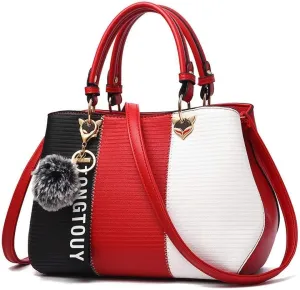 PU Leather Tote Bags for Women Fashionable Handbags Ladies' Purses Crafted From Designed Satchel Shoulder