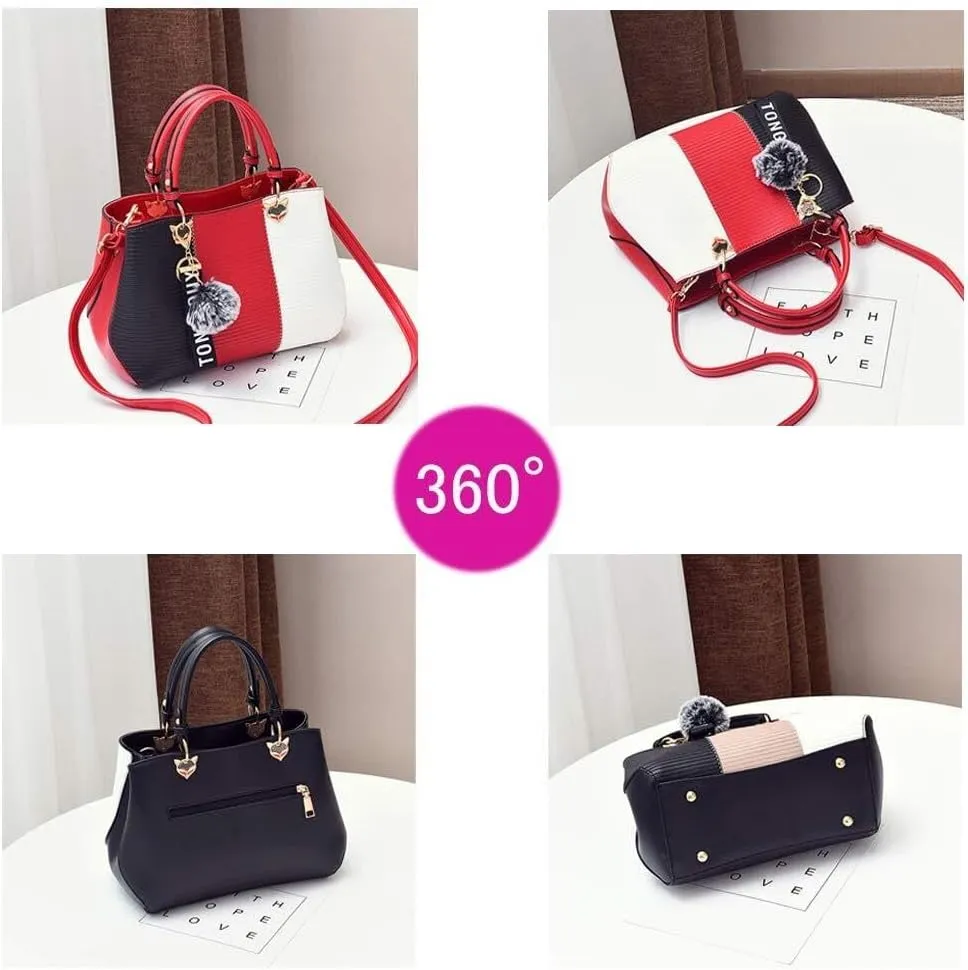 PU Leather Tote Bags for Women Fashionable Handbags Ladies' Purses Crafted From Designed Satchel Shoulder