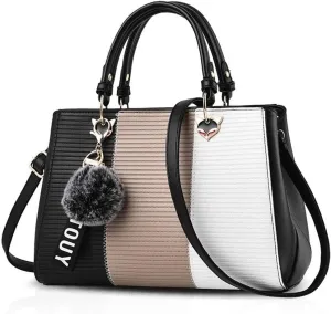 PU Leather Tote Bags for Women Fashionable Handbags Ladies' Purses Crafted From Designed Satchel Shoulder
