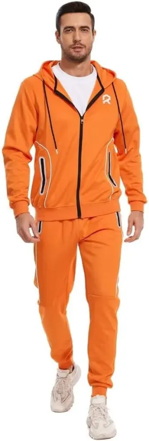 R RAMBLER 1985 Men's Tracksuit Active fashion Hoodie outifts zip sweatsuit set jogger sportswear