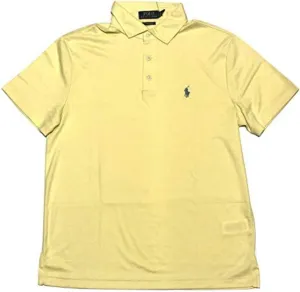 Ralph Lauren Polo Mens Custom Slim Fit Soft Touch Polo-Shirt (X-Large, Banana Peel)