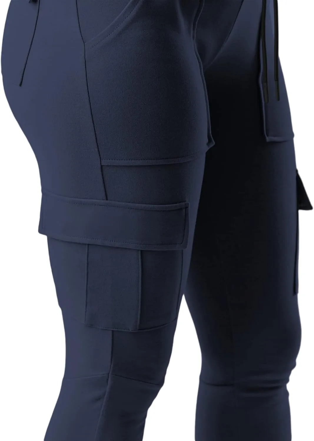 RESHE Womens Yoga Sweatpants with Pockets Stretch Tapered Joggers Pants Drawstring Running Lounge Hiking