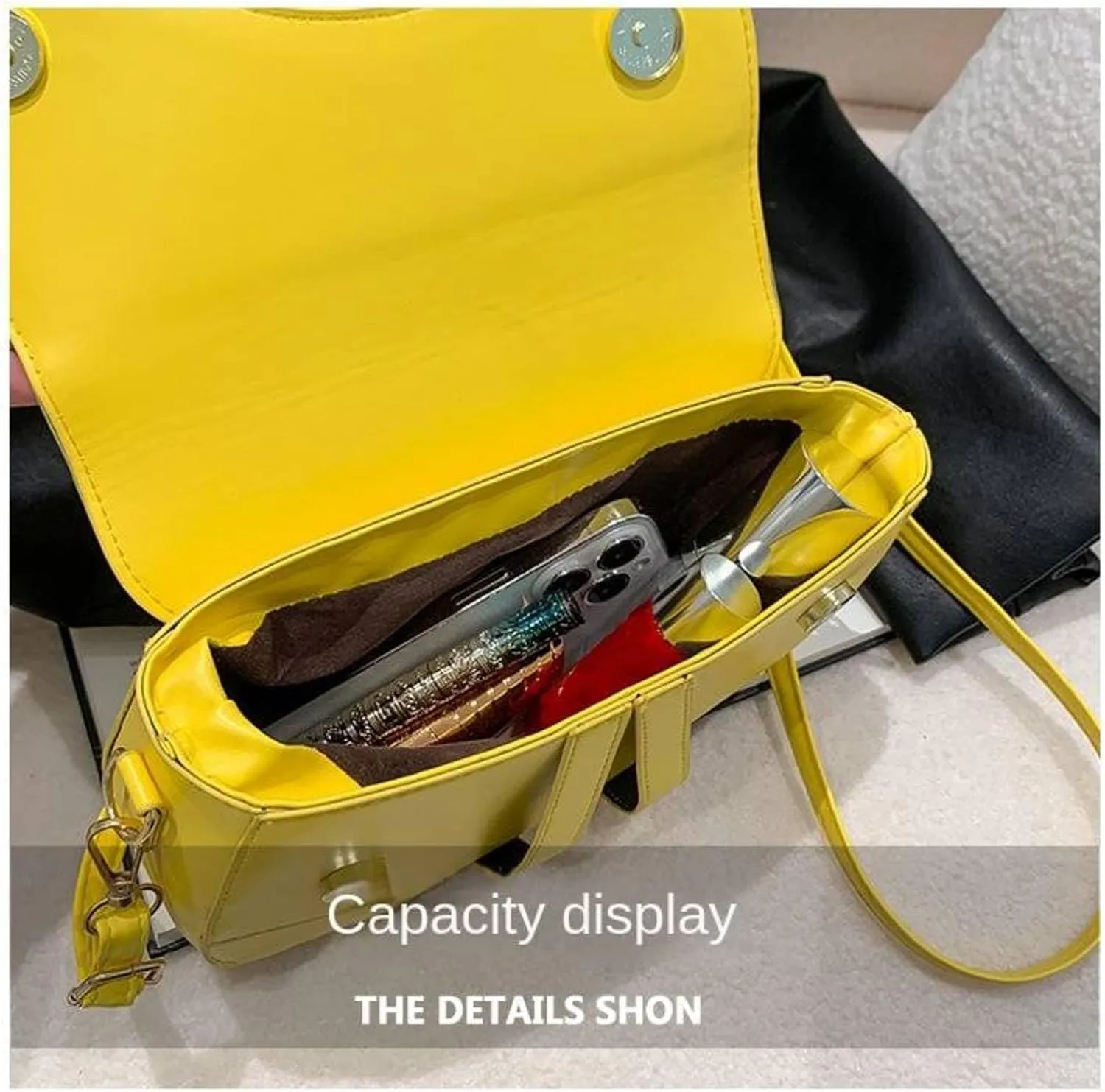 Saddle Bag For Women, Simple And Fashionable Women's Shoulder Bag, Female Crossbody Handbag, Pu Personalized Handbag