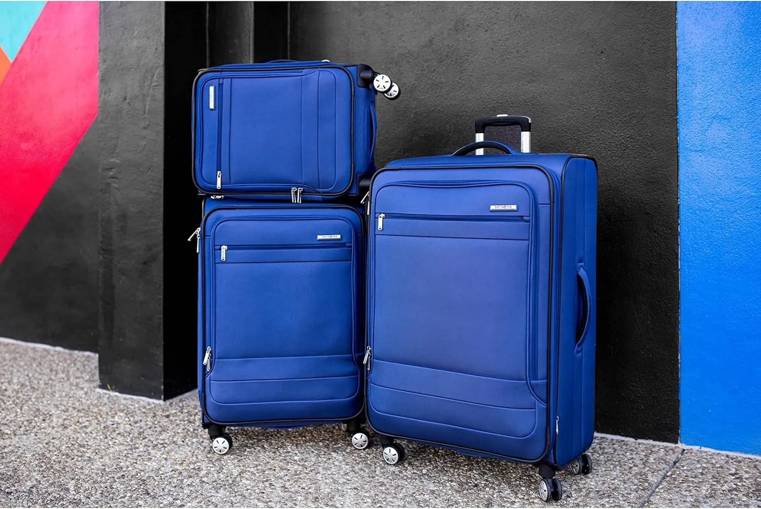 Samsonite Aspire DLX Softside Expandable Luggage with Spinner Wheels, Carry-On 20-Inch, Black
