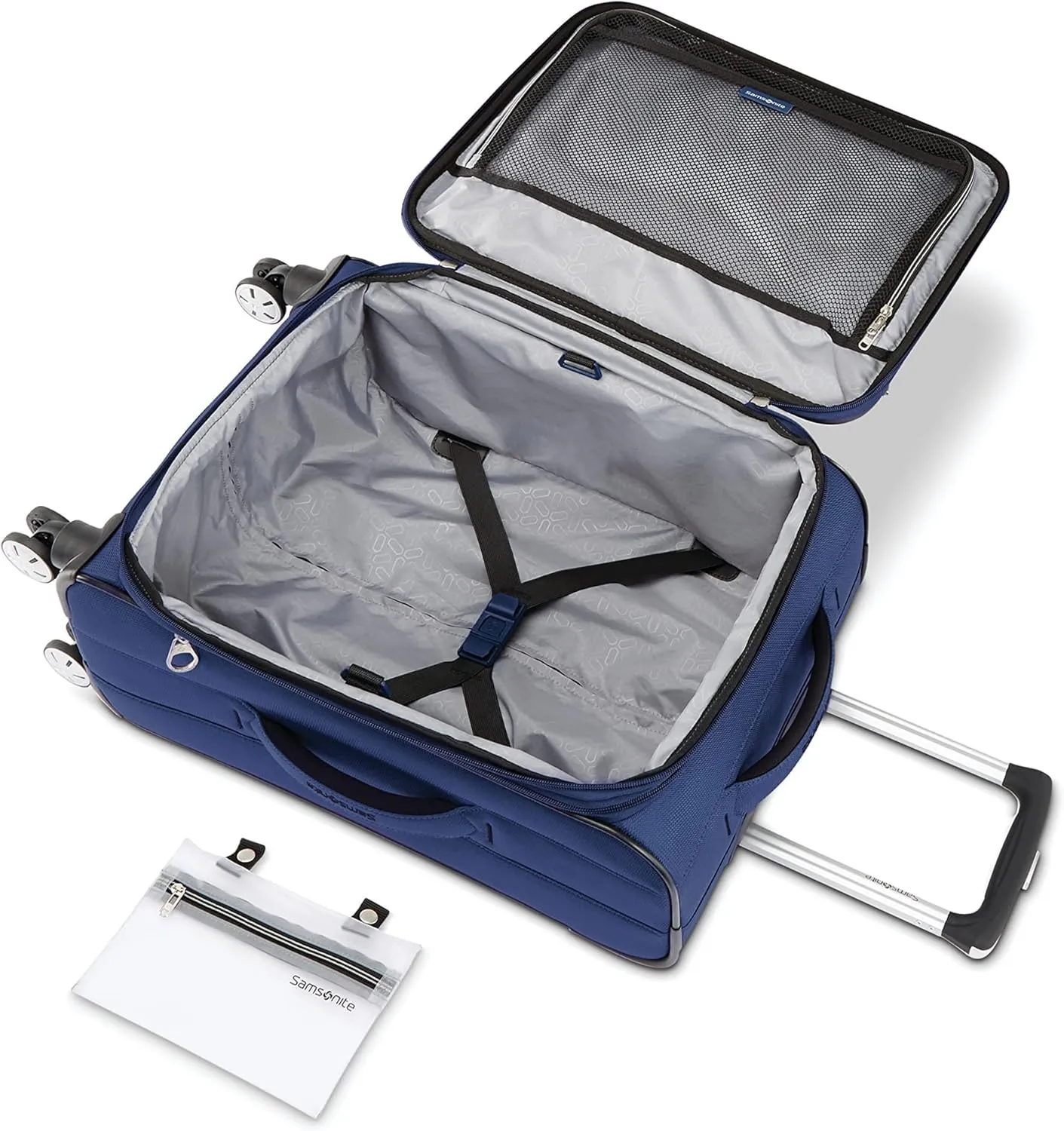 Samsonite Aspire DLX Softside Expandable Luggage with Spinner Wheels, Carry-On 20-Inch, Black