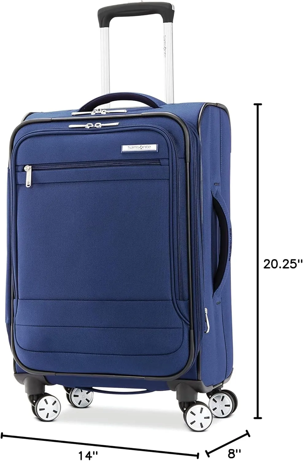 Samsonite Aspire DLX Softside Expandable Luggage with Spinner Wheels, Carry-On 20-Inch, Black