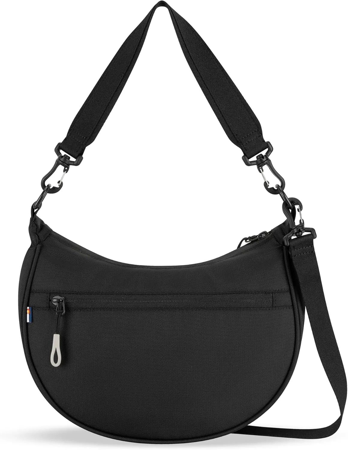 Sherpani Mina, Medium Nylon Crescent Bag, Lightweight Half Moon Crossbody, Fashionable Shoulder Bag, Travel Handbag for Women