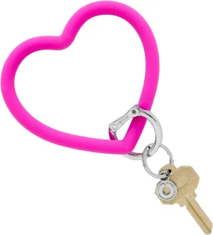 Silicone Heart Keychain  Heart Wristlet for Women, Mothers Day Gift, Teacher Appreciation Gift, Cute Key Ring