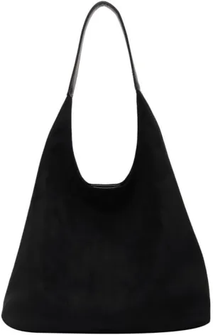 Suede Hobo Bag for Women Slouchy Purse Fashionable Leather Office Tote Handbag Women's Hobo Handbag