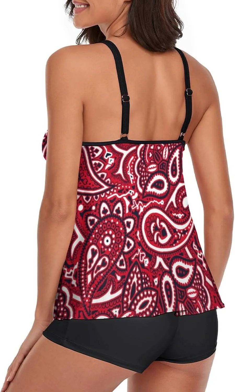 Swimwear Sport Fashion Tankini Bathing Suit Tops and Shorts for Beach