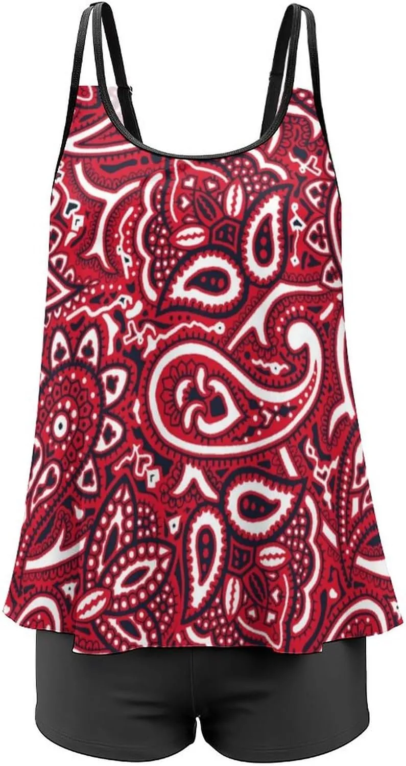 Swimwear Sport Fashion Tankini Bathing Suit Tops and Shorts for Beach