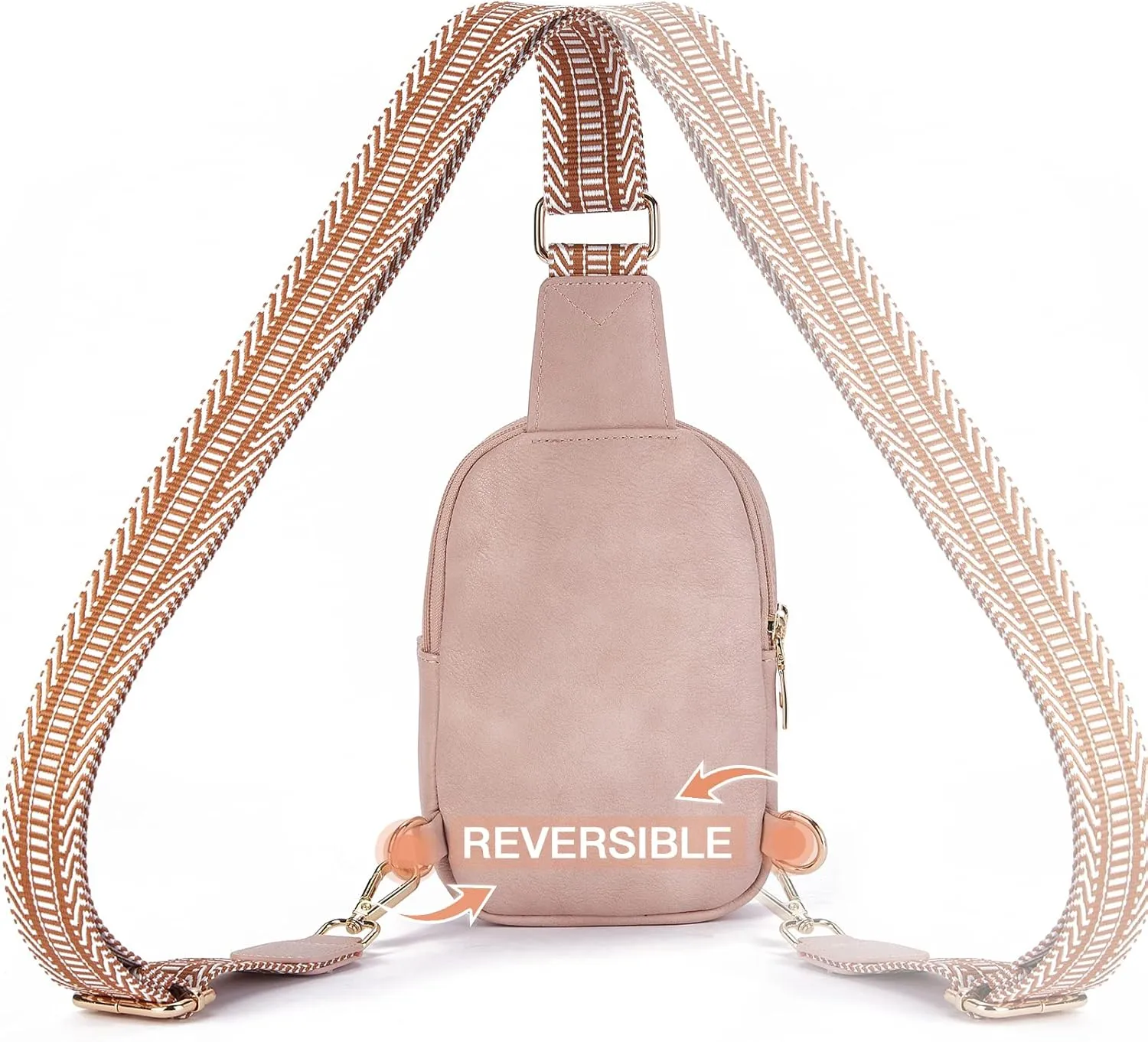 Telena Small Sling Bag for Women Vegan Leather Fashionable Fanny Pack Crossbody Bags for Women for Travel