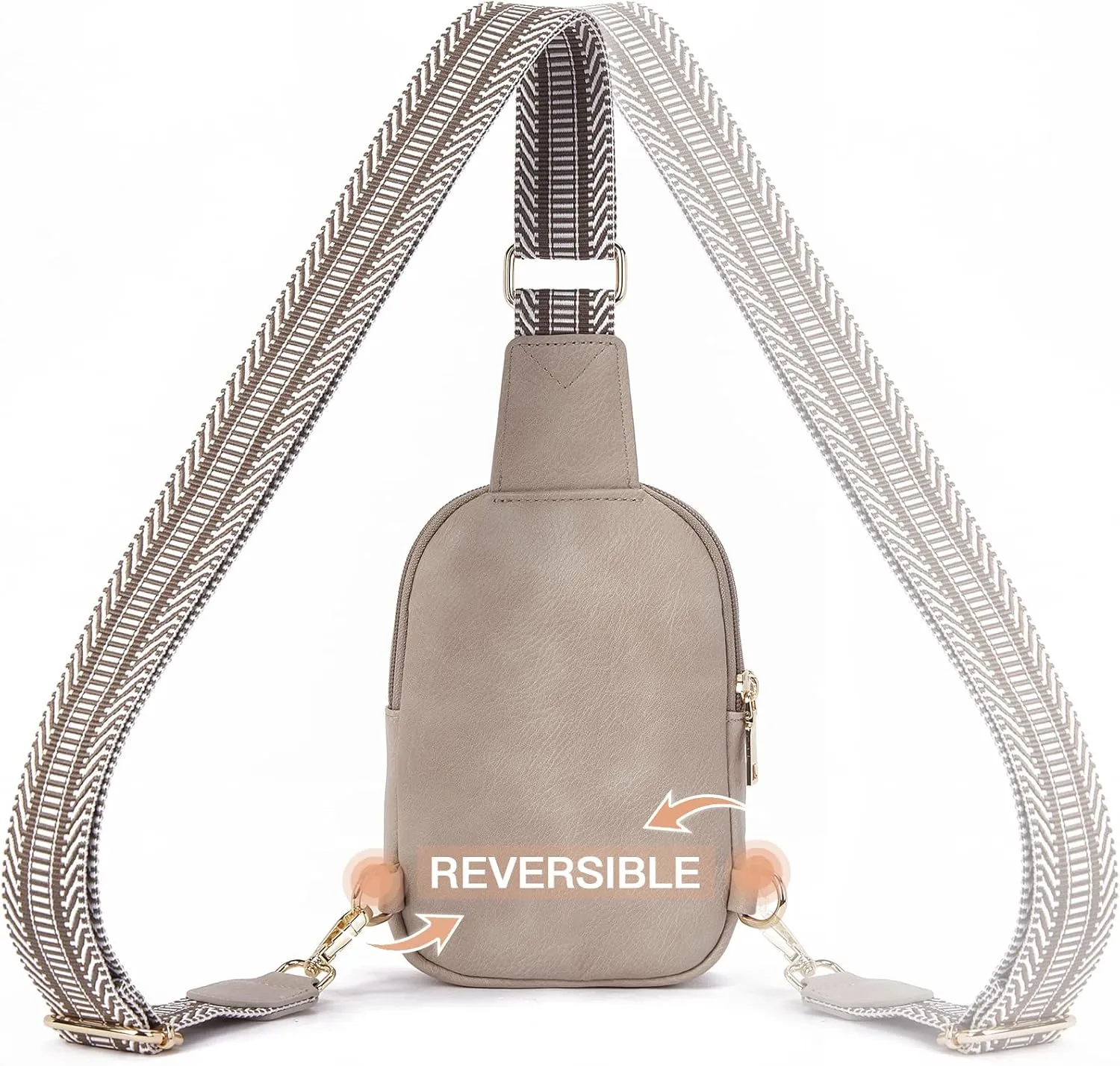 Telena Small Sling Bag for Women Vegan Leather Fashionable Fanny Pack Crossbody Bags for Women for Travel