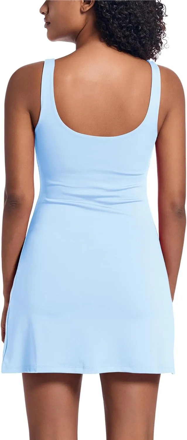 Tennis Dress for Women with Built-in Shorts & Pockets Athletic Golf Dress for Exercise Sports