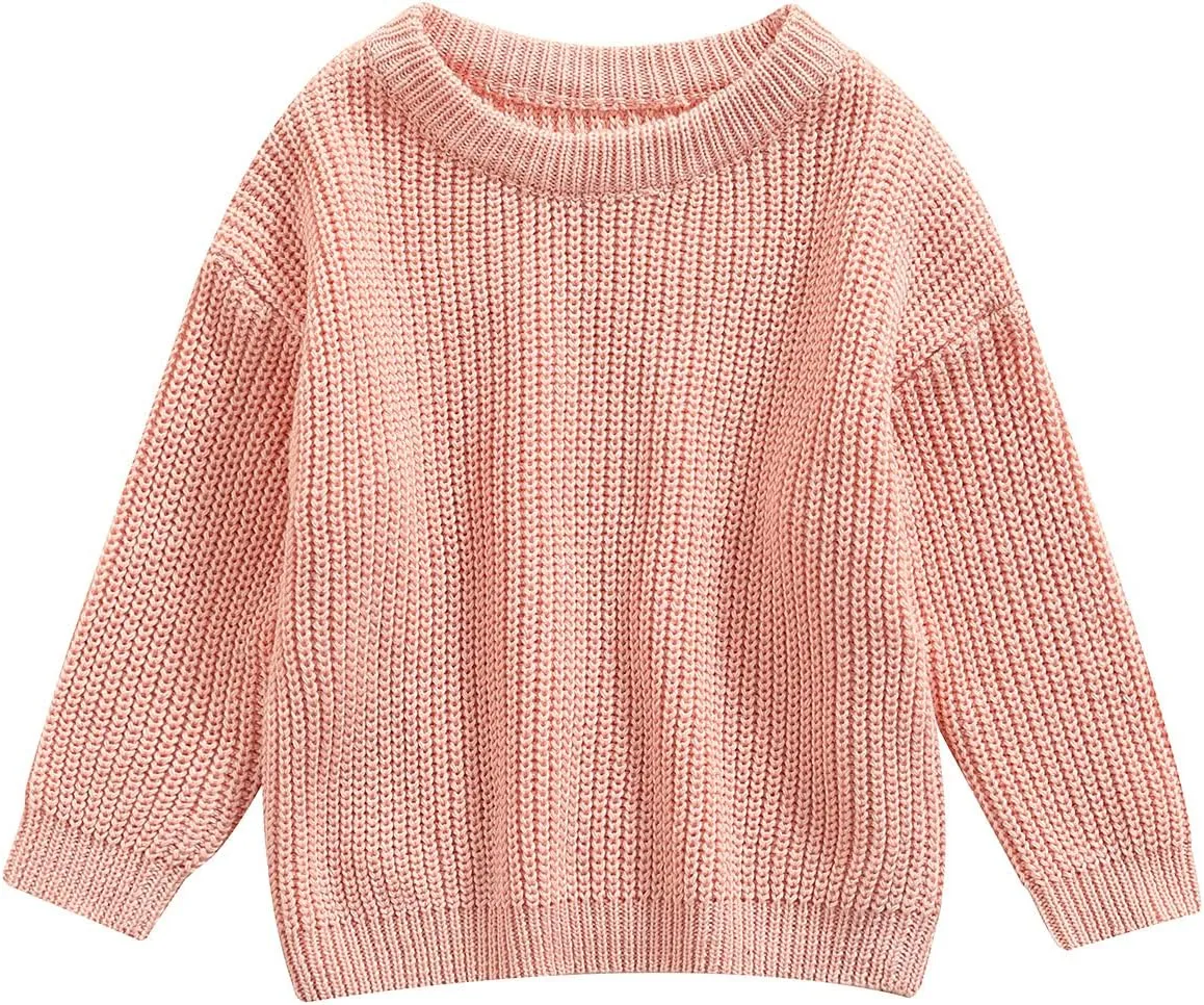 Toddler Baby Girl Boy Knit Football Sweater Long Sleeve Pumpkin Sweasthirt Fall Winter Clothes Football Outfit