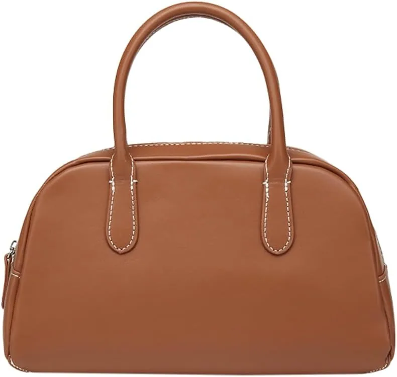 Tote Bags Women PU Leather Vegan Top Handle Bag Hobo Vintage Boston Bag Casual Work Travel Fashionable