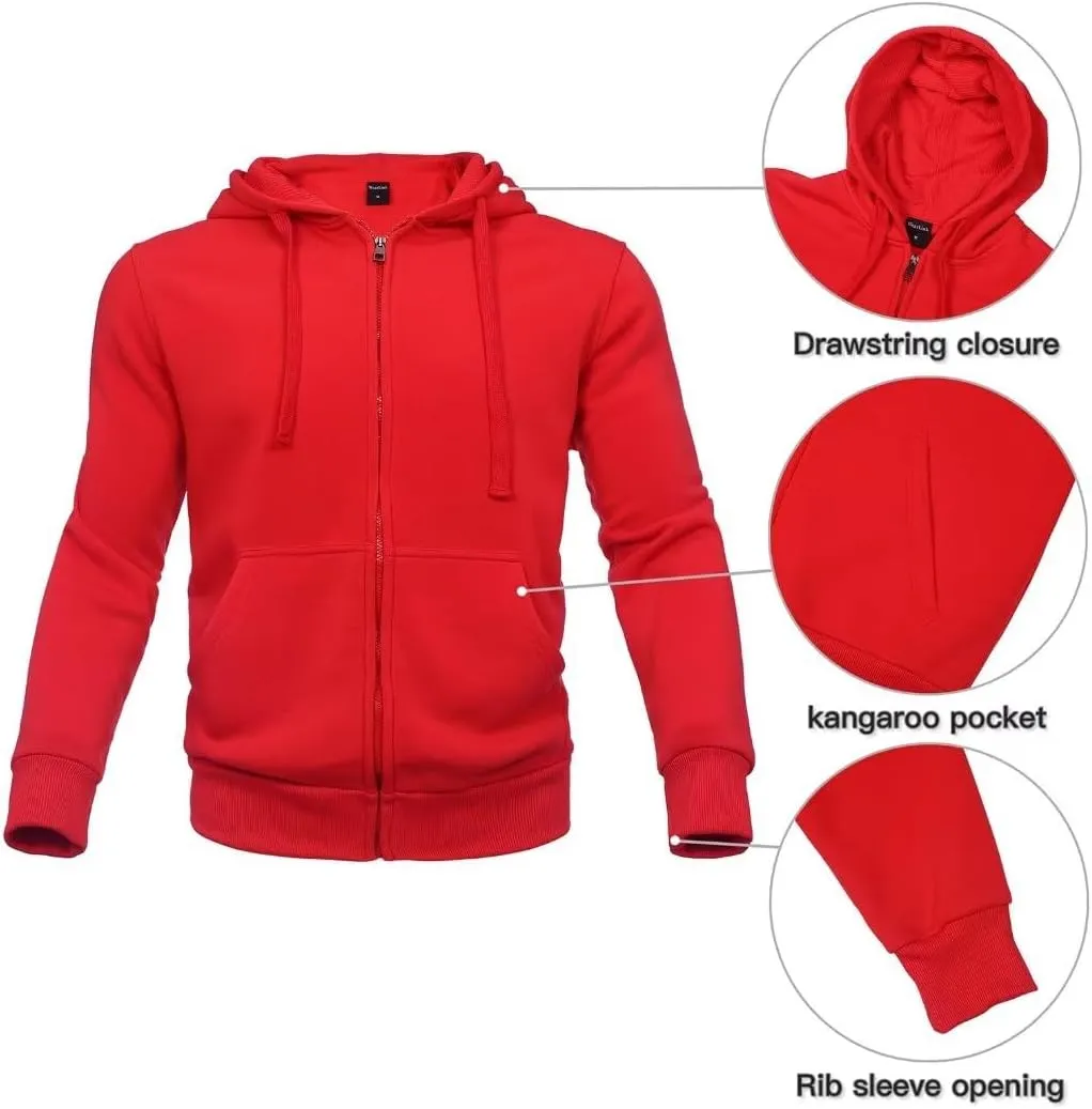 Tracksuit for men 2 pieces,Fleece hooded outfit,casual sweatsuit set jogger suit outdoor sportswear