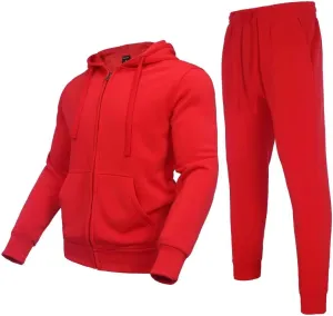 Tracksuit for men 2 pieces,Fleece hooded outfit,casual sweatsuit set jogger suit outdoor sportswear