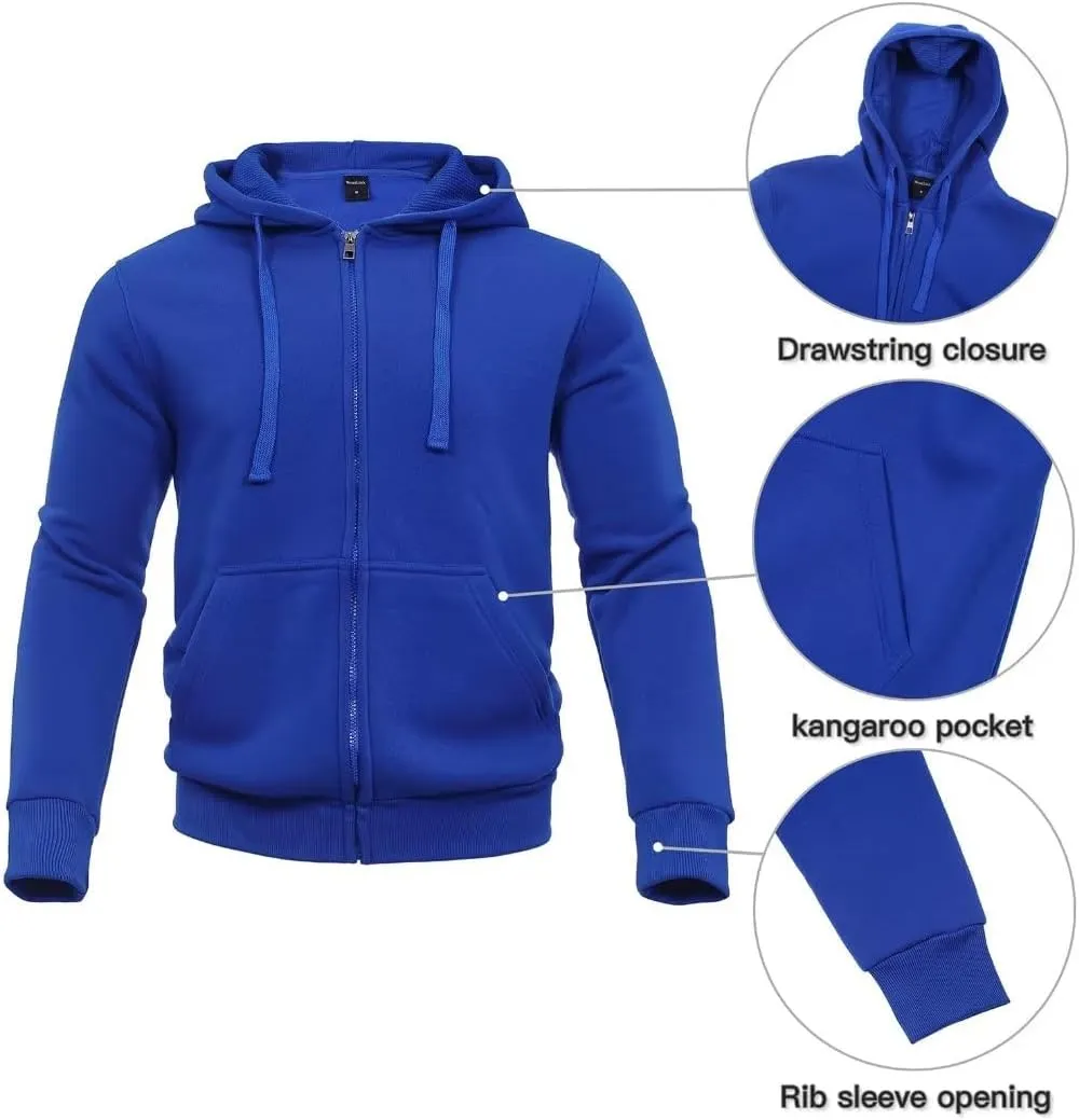 Tracksuit for men 2 pieces,Fleece hooded outfit,casual sweatsuit set jogger suit outdoor sportswear