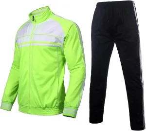Tracksuit for men outfit 2 pieces classic side Striped jogging suit set active outwear