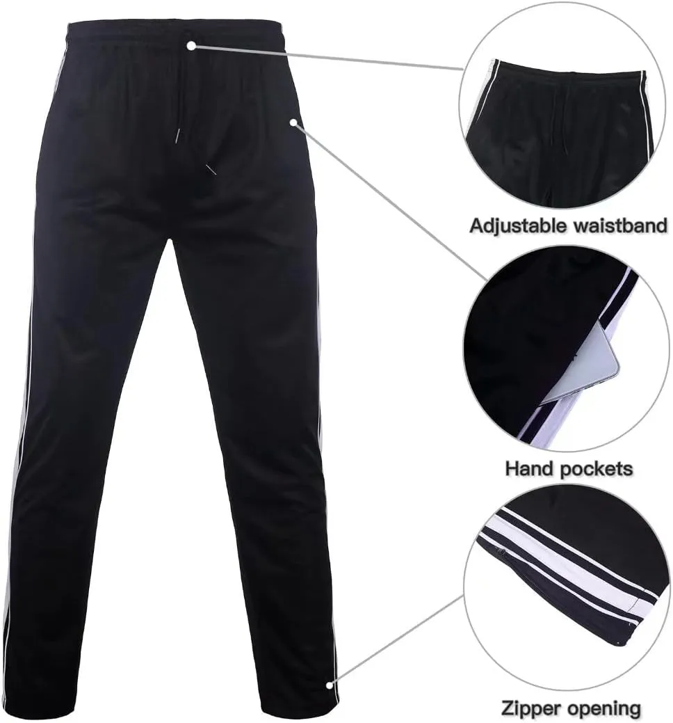 Tracksuit for men outfit 2 pieces classic side Striped jogging suit set active outwear