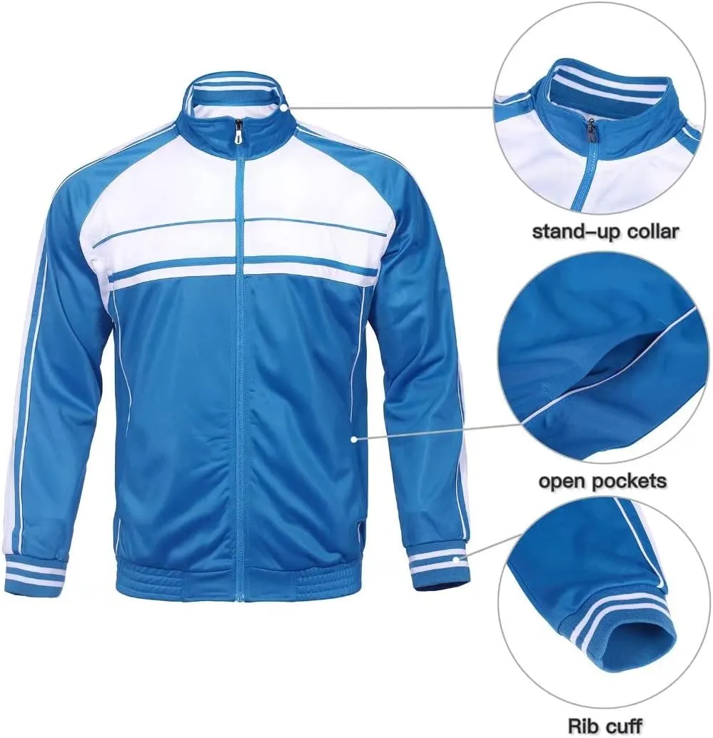 Tracksuit for men outfit 2 pieces classic side Striped jogging suit set active outwear
