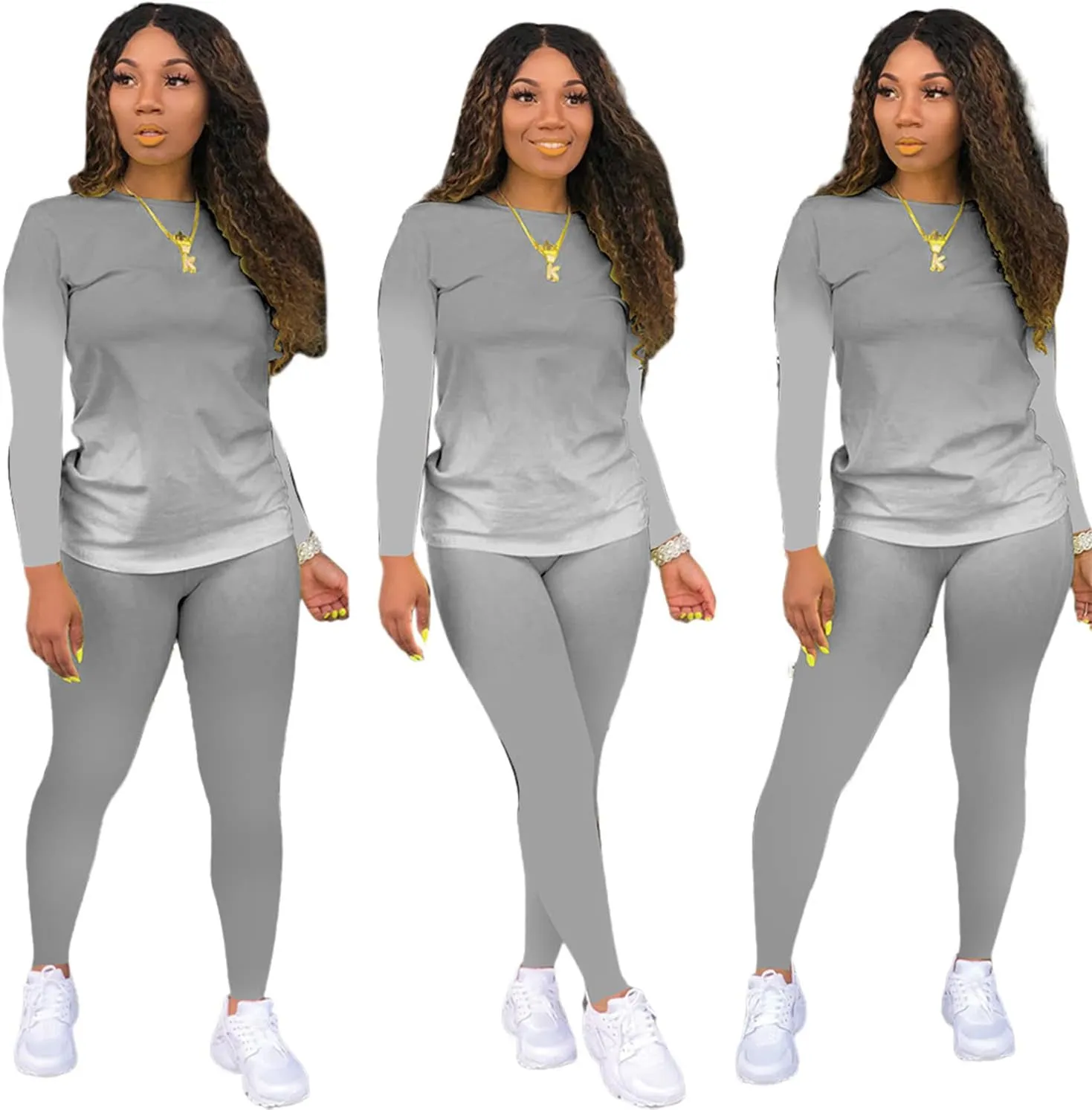 Two Piece Outfits for Women Pants Set Sweatsuit Jogger Sets 2 Piece Outfits Track Suits Lounge Set Long Sleeve