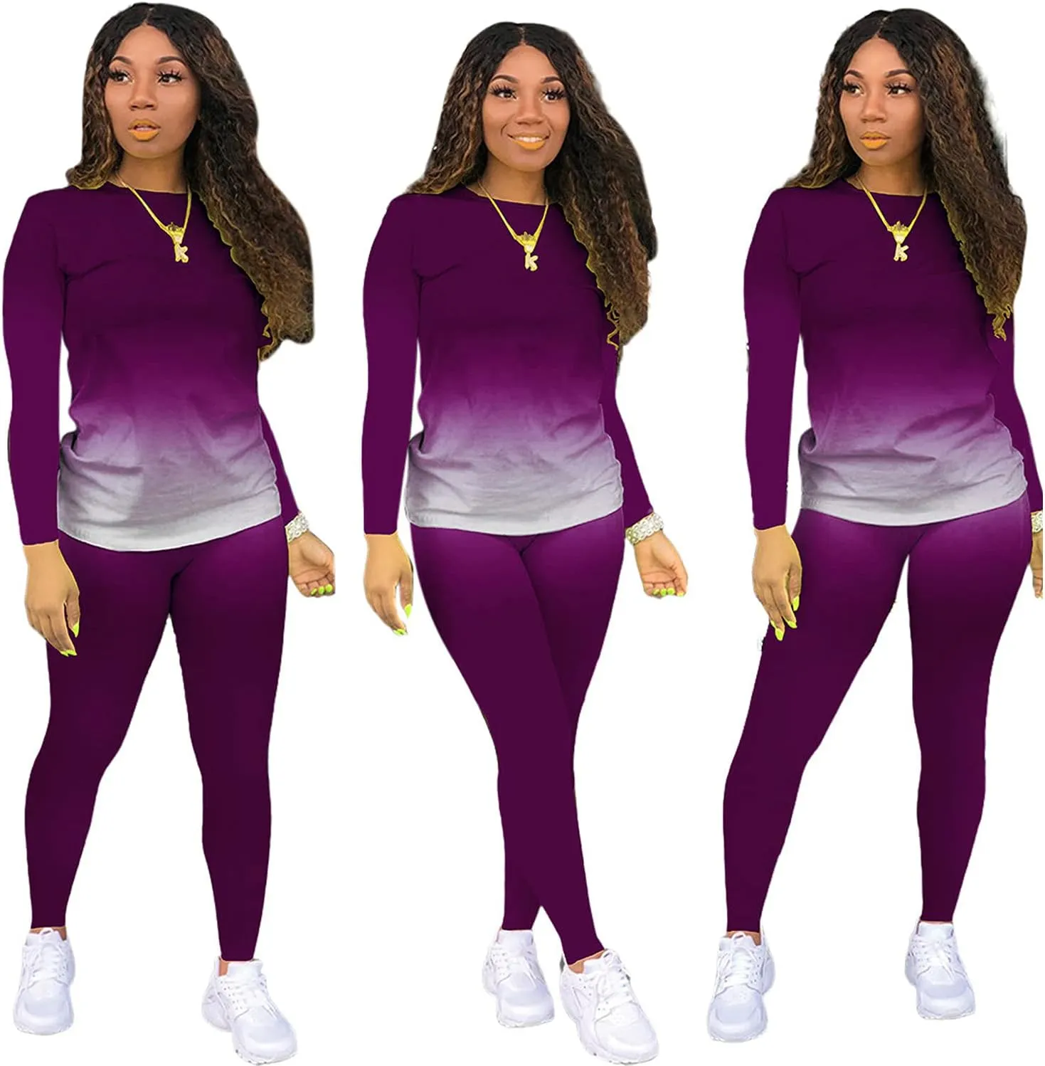 Two Piece Outfits for Women Pants Set Sweatsuit Jogger Sets 2 Piece Outfits Track Suits Lounge Set Long Sleeve