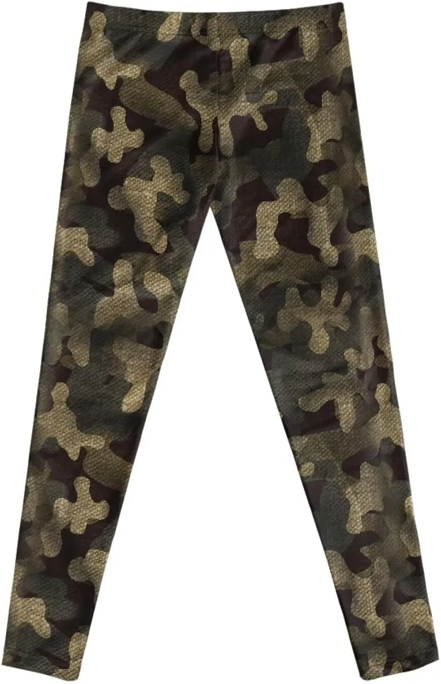 Wanyint Novelty Girls' Yoga Leggings Pants Full Length Athletic Trousers High Waist Tummy Control