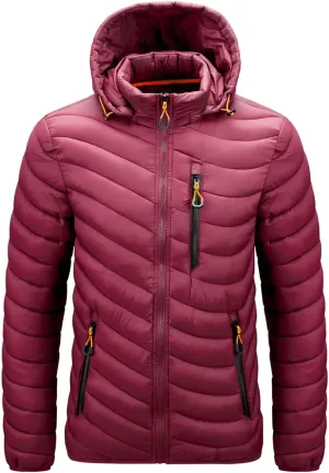 Warm Jacket Men Windbreaker Spring Autumn Hooded Parkas Fashion Casual Lightweight Cotton Padded Coat