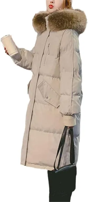 Winter Loose Cotton-Padded Jacket Women's Mid-Length Thickened Student Down Coat Parka