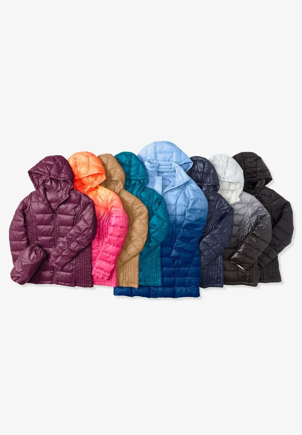 Woman Within Plus Size Packable Puffer Jacket